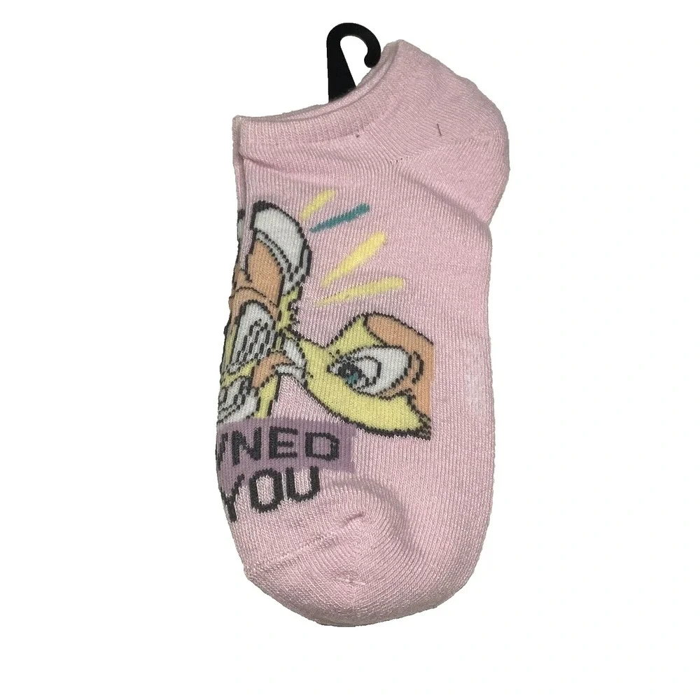 disney womens bambie ankle low cut‎ socks 1 pair size 9-11